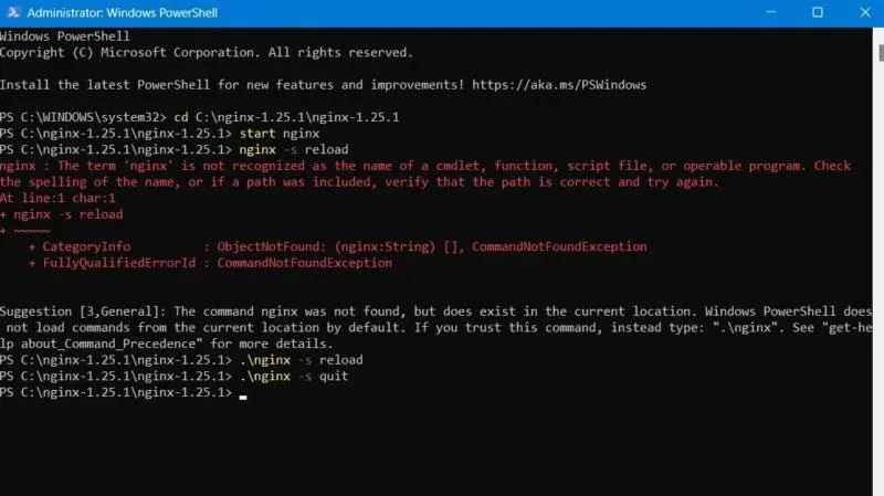Windows'ta Nginx Sunucusu nasıl kurulur ve çalıştırılır
