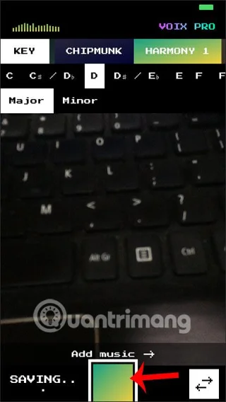 Bagaimana untuk merakam video karaoke dengan Voix pada iPhone