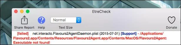 Gunakan EtreCheck untuk mengimbas dan menyemak ralat pada Mac anda