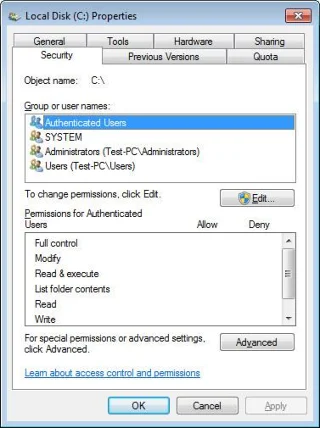 Bagaimana untuk mendayakan/lumpuhkan tab Keselamatan fail dan folder pada Windows?