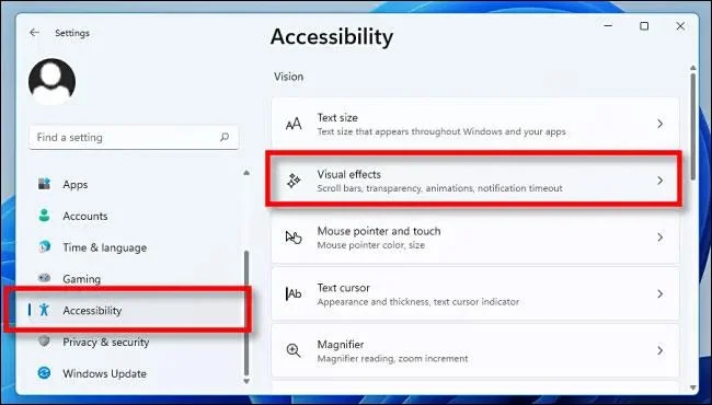 Hoe bewegingseffecten en animaties uit te schakelen in Windows 11