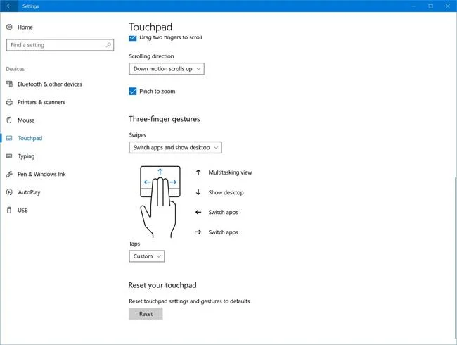 Sanal Dokunmatik Yüzey Windows 10 Yaratıcıları Güncellemesi nasıl etkinleştirilir