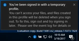 Hoe u dit kunt oplossen U bent aangemeld met een tijdelijke profielfout op Windows 10
