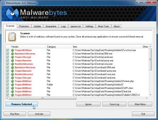 Instructions pour supprimer le virus PUP.Tuto4PC