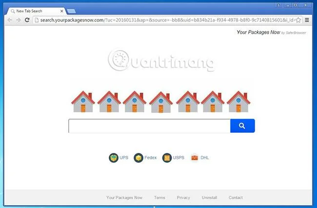 Bagaimana untuk membuang perampas pelayar Search.yourpackagesnow.com