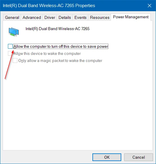 Wifi pada Windows 10 tidak bersambung selepas but daripada mod Tidur