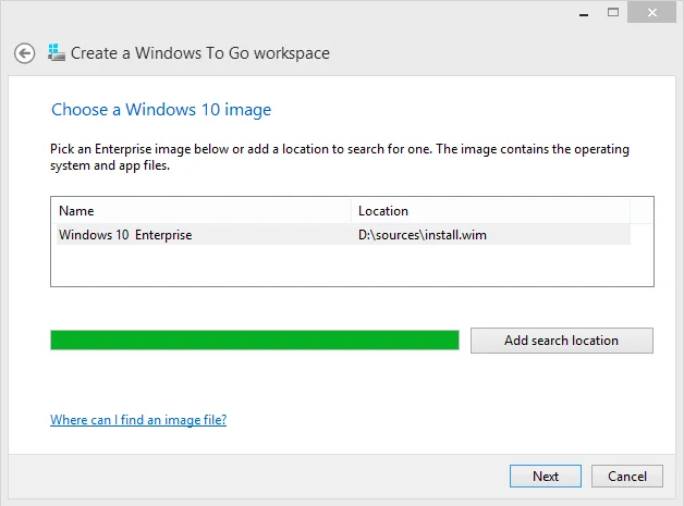 Windows 10 ve Windows 8.1 Enterprise'da yazılım olmadan taşınabilir Windows oluşturun