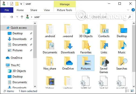 如何快速存取Windows 10中的User資料夾