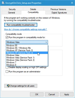 Cara menjalankan perisian lama pada Windows 10 menggunakan Mod Keserasian