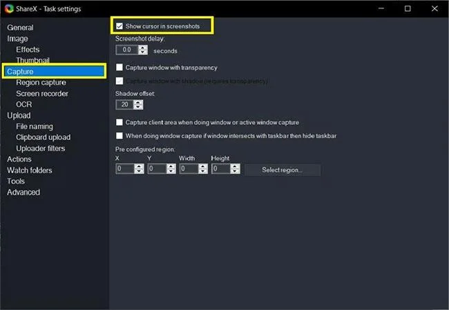 Arahan untuk mengambil tangkapan skrin yang mengandungi kursor tetikus dalam Windows