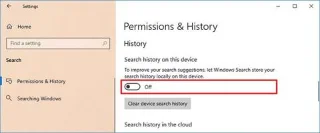 Windows 10da Aramadaki son öğeler nasıl silinir