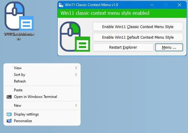 Deze kleine app helpt de contextmenu-interface van Windows 10 naar Windows 11 te brengen