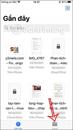 Cara membuat folder dalam Fail pada iPhone/iPad