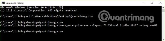 Çevrimdışı bir Visual Studio kurulum dosyası nasıl oluşturulur