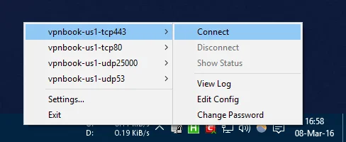 Arahan untuk mengkonfigurasi dan menggunakan VPNBook pada Windows