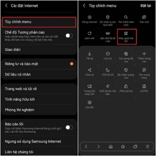 Cómo activar el escaneo de códigos QR en Samsung Internet