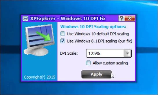 Bulanık metni düzeltmek için Windows 10 DPI Düzeltme yardımcı programı nasıl kullanılır?