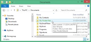 Windows 8.1 Proda dosya ve klasörleri şifrelemek için EFS kullanma talimatları