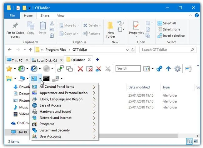 Windows 10のファイルエクスプローラーでタブを取得する方法