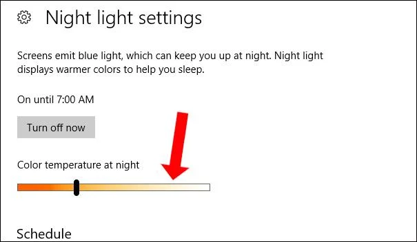Comment activer le mode nuit Night Light sur Windows 10