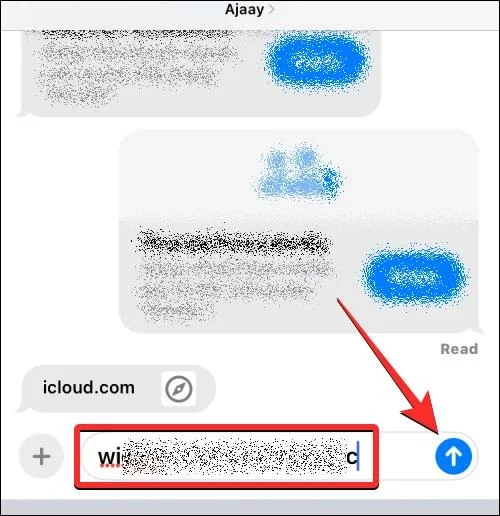 Bagaimana untuk menghantar kata laluan akaun dalam mesej iPhone