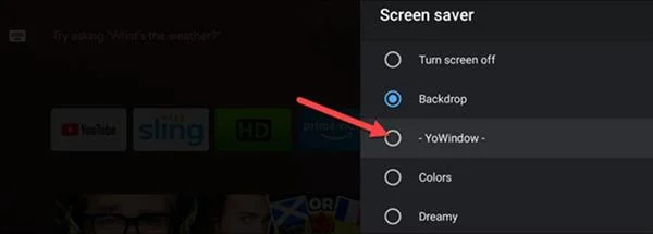 Come cambiare il salvaschermo su Android TV