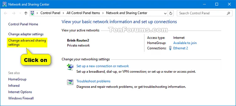 Windows 10'da Ortak klasör paylaşımı nasıl açılıp kapatılır
