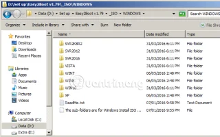 Cara mencipta USB boleh boot untuk memasang berbilang Windows dengan Easy2Boot