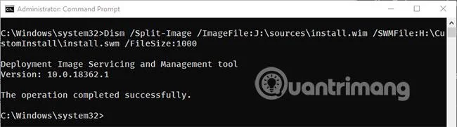 DISMを使ったInstall.wimファイルの分割