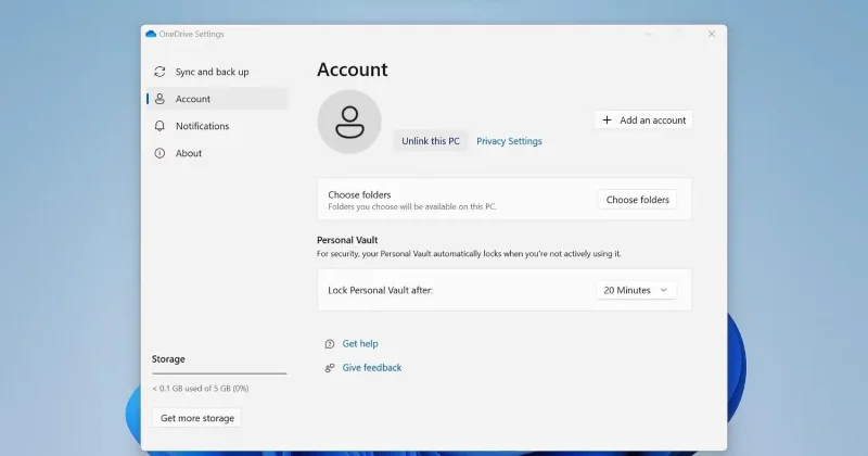 Scollegare il PC da OneDrive