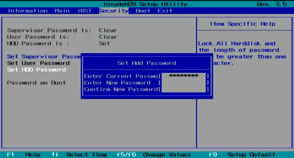 Bagaimana untuk menetapkan kata laluan cakera keras pada Windows 10