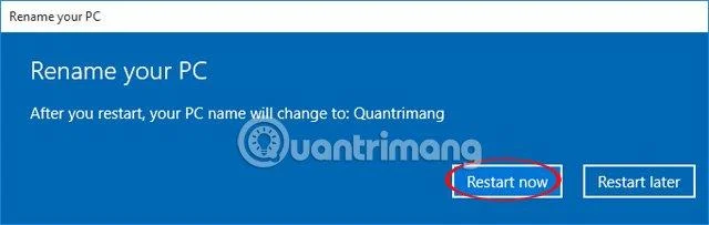 Arahan untuk menukar Nama PC, menamakan semula komputer untuk Windows 10