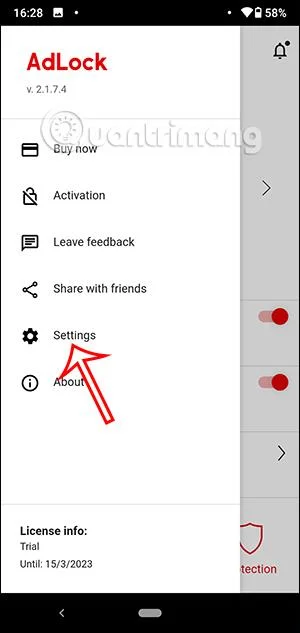 Instrucciones para usar AdLock en teléfonos Android