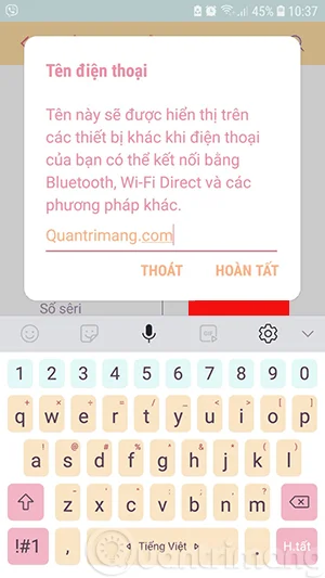 Bagaimana untuk menukar nama telefon Android