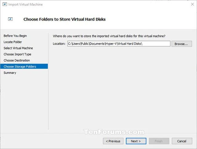 Bagaimana untuk mengimport mesin maya Hyper-V dalam windows 10