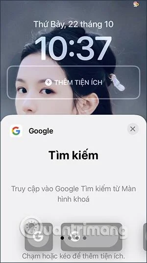 Cara menambah Google Lens pada skrin kunci iPhone