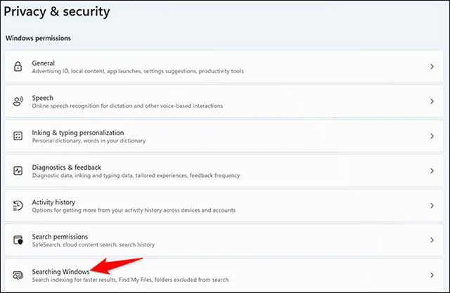 Windows 11'de belirli bir klasörü arama sonuçlarından gizleme
