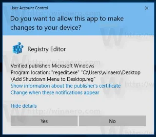 Bagaimana untuk menambah Shutdown pada menu klik kanan pada Windows 10
