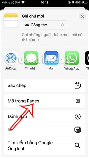 Cara mengedit nota dalam apl iPhone Pages