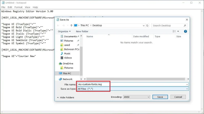 วิธีเปลี่ยนแบบอักษรเริ่มต้นของ Windows 10