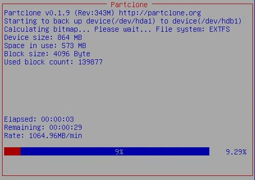 Arahan untuk menggunakan Clonezilla untuk mengklon cakera keras Windows