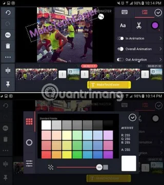 Kinemasterでのテキストアニメーション