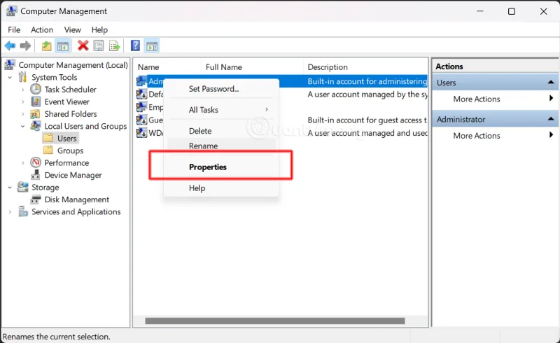 組み込みの Windows 管理者アカウントを有効または無効にする