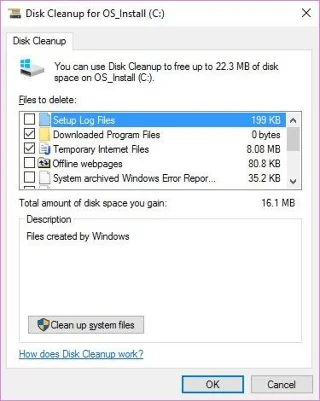 7 fail dan folder Windows boleh padam untuk mengosongkan ruang