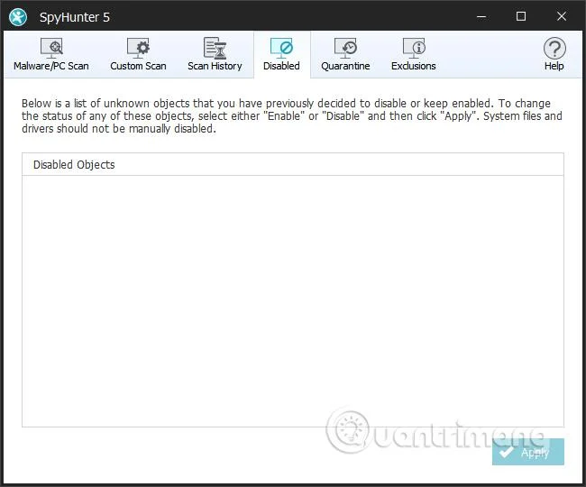 Cara menggunakan SpyHunter untuk mengalih keluar perisian pengintip dan menghalang keylogger