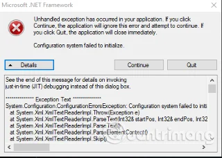 Hoe u de fout Onverwerkte uitzondering kunt oplossen op Windows 10