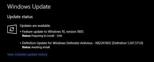 Bagaimana untuk memuat turun Windows 10 April 2018 Update 1803