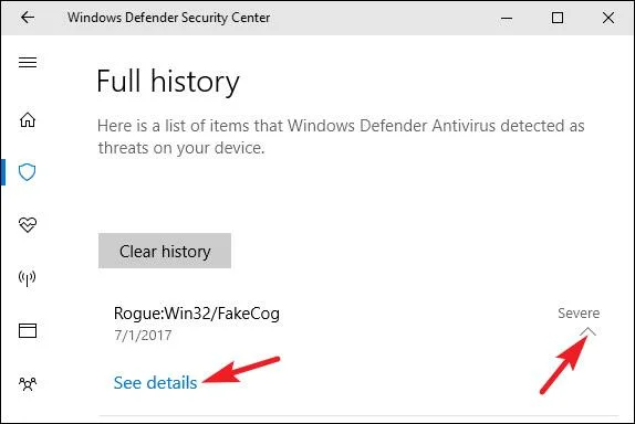 Arahan untuk menggunakan Windows Defender