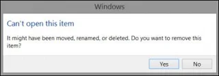 Düzeltme Windows'ta bu öğe hatası açılamıyor