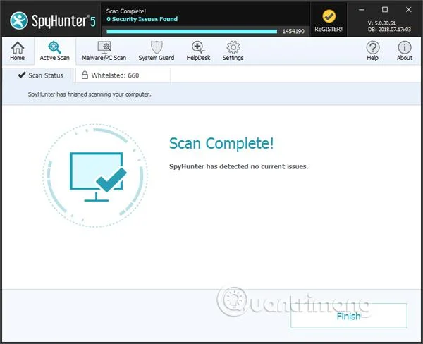 Cara menggunakan SpyHunter untuk mengalih keluar perisian pengintip dan menghalang keylogger